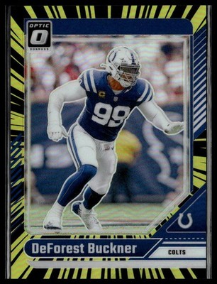 2024 Donruss Optic #86 DeForest Buckner Electricity #/75