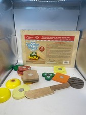 Melissa  Doug Wooden Sandwich Making Pretend Play Toys