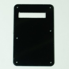 Strat Standard Style Guitar Cavity Cover Tremolo Back Plate,Single-ply Black