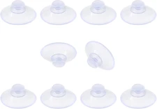 10 Pack Glass Table Suction Cups 20mm Clear Rubber Anti-Collision Suckers