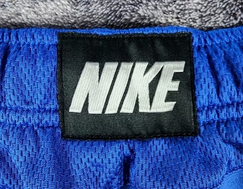Nike Men’s Basketball Athletic Shorts Size XL Royal Blue White Swoosh Logo - Picture 5 of 6