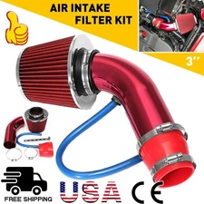 Cold Air Intake Filter Induction Kit Pipe Power Flow Hose System Car Accessories