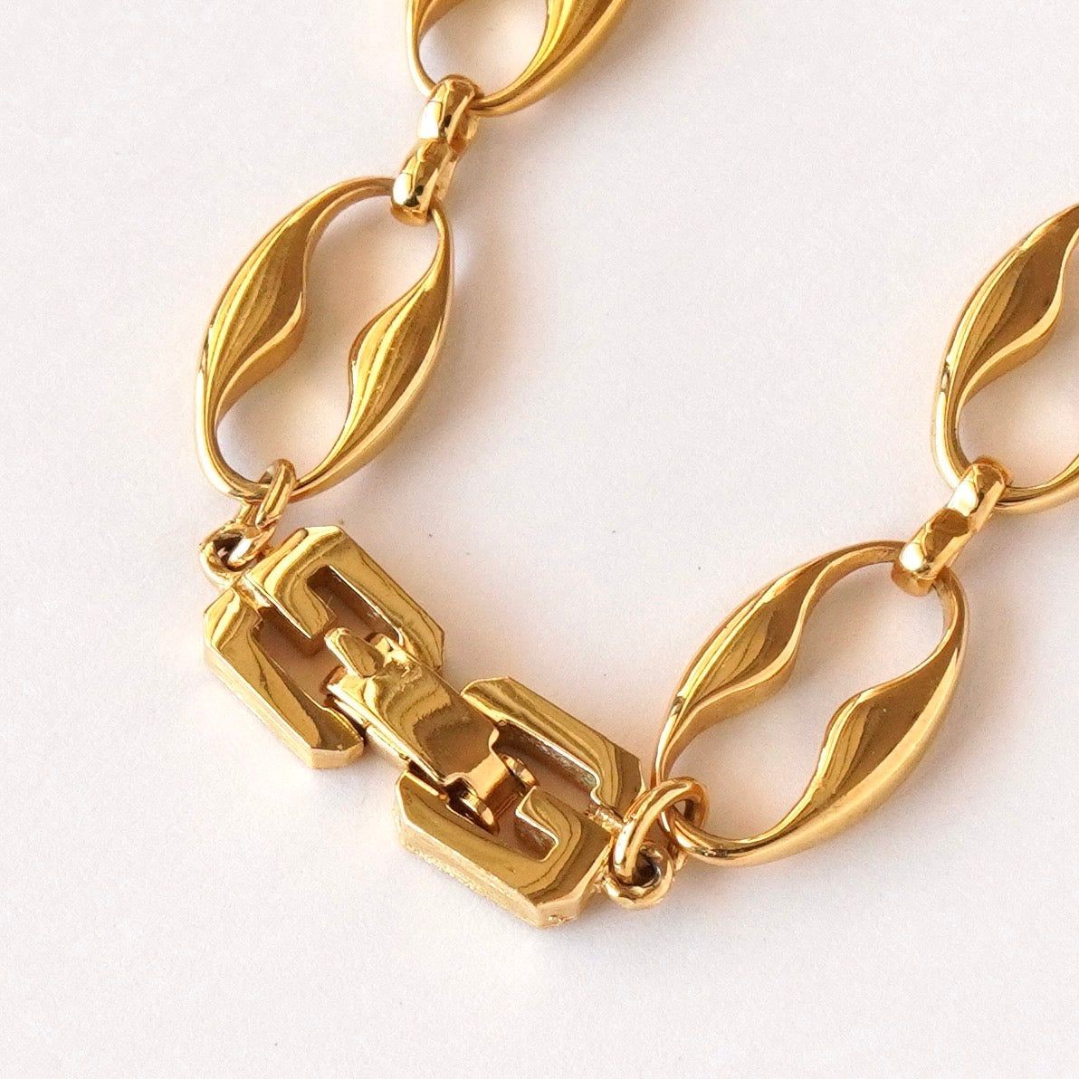 Givenchy GP Chain Bracelet 18cm Vintage Japan Jewelry Accessory Collector thumbnail 6