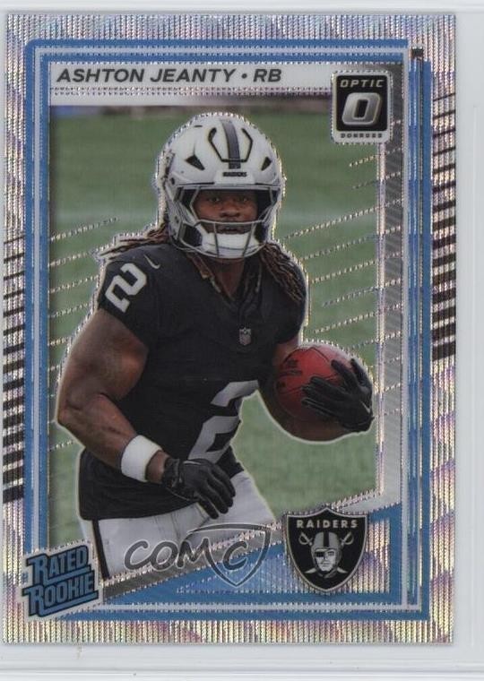 2025 Panini Donruss Optic Rated Rookie Wave Prizm 31/300 Ashton Jeanty #202 1g40