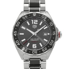 TAG HEUER Formula 1 Caliber 5 WAZ2011.BA0843 Gray Men's Watch Used