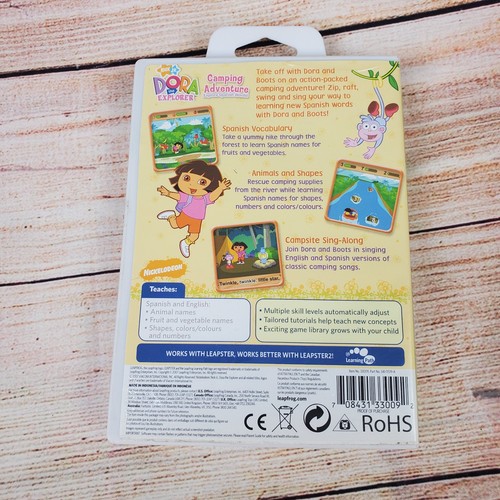 leapster learning game leap frog DORA the explorer camping adventure pre owned - Picture 2 of 4