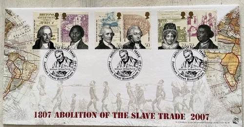 GB QEII 2007 Abolition Of The Slave Trade Bradbury Official FDC Freeman Street