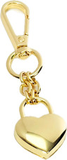 Gold Heart Padlock Bag Charms,Heart Shaped Keychain Accessories for Women Handba
