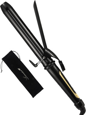 LANVIER 1.25 Inch Curling Iron, Extra Long Barrel 1 1/4 Inch Curling Iron for Lo