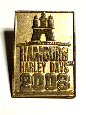 PIN - HARLEY DAVIDSON - Hamburg Harley Days 2008 - Golden - Pins