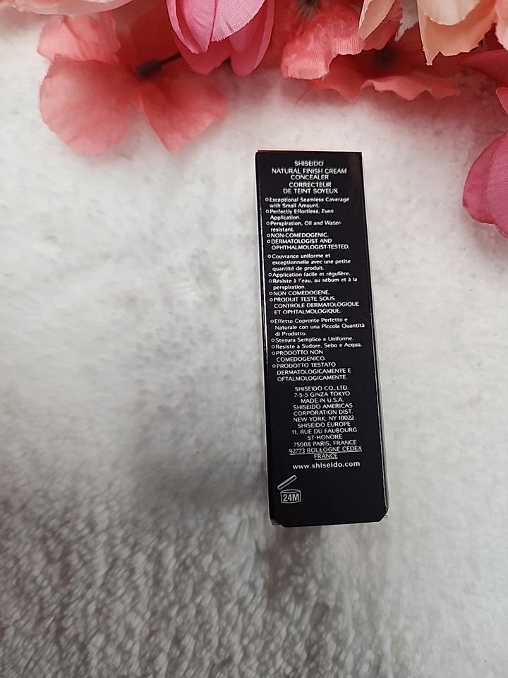 Shiseido Natural Finish Cream Concealer Medium Beige 3B 0.44 oz.  NIB - Image 4 of 4