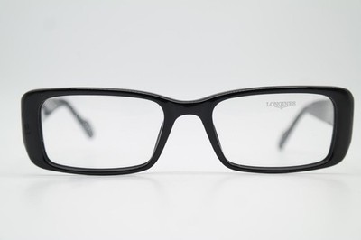 Brille LONGINES L4376 Schwarz Silber Eckig Brillengestell eyeglasses Neu
