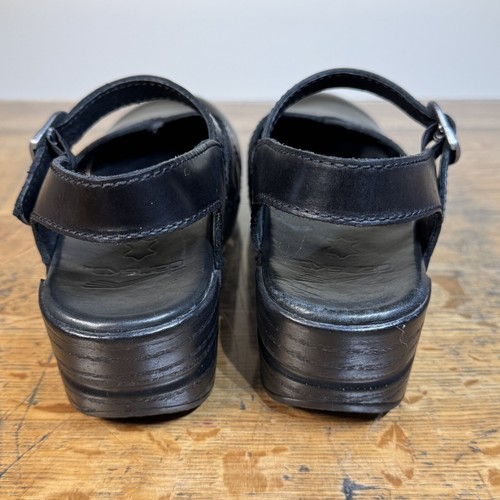 Dansko Margrete Black Slingback Sandals EU 38 US 8 Shoes - Picture 3 of 9