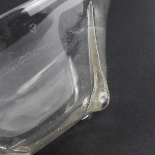 VTG Anchor Hocking Clear Glass Bowl with Teardrop Feet MCM Mid Century Modern - Picture 4 of 5