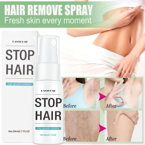 Painless Hair Removal Spray Stop Hair Growth Inhibitor Remover for Face & Body - Picture 8 of 30