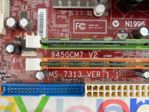 MSI MS-7313 Mini-ATX DDR2 Motherboard w/ Pentium D E2180 2GHz & 4GB I/O Shield - Afbeelding 3 van 5