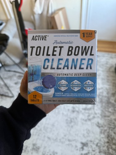 ACTIVE Automatic Toilet Bowl Cleaner Tablets Blue Gel Toilet Tank Cleaners, Sept