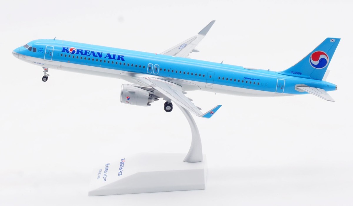 1:200 JC Wings Korean Air Airbus A321neo HL8509 Diecast Aircraft