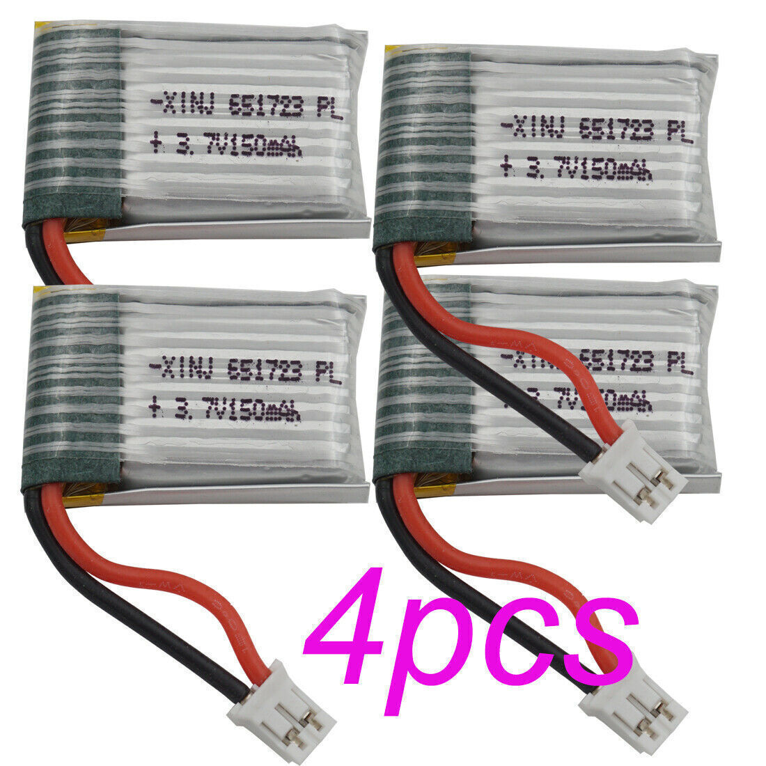 3.7V 150mAh Lipo Battery PH2.0 plug For JJRC For H2 H8 H48 U