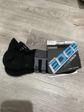 Thorlos Edge Court Unisex Low Cut Tennis Socks, Grey/Black Large