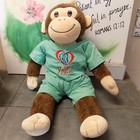 Build A Bear Monkey Brown Plush 18" Chimp Stuffed Animal w/Scrubs/Nurse outfit