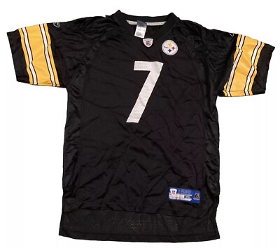Steelers Ben Roethlisberger Jersey NFL Youth XL On Field Reebok Authentic  PITT