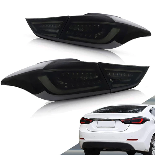 VLAND Smoked LED Tail Lights For 2011-2016 Hyundai Elantra Sequential Rear Lamps - Bild 1 von 11