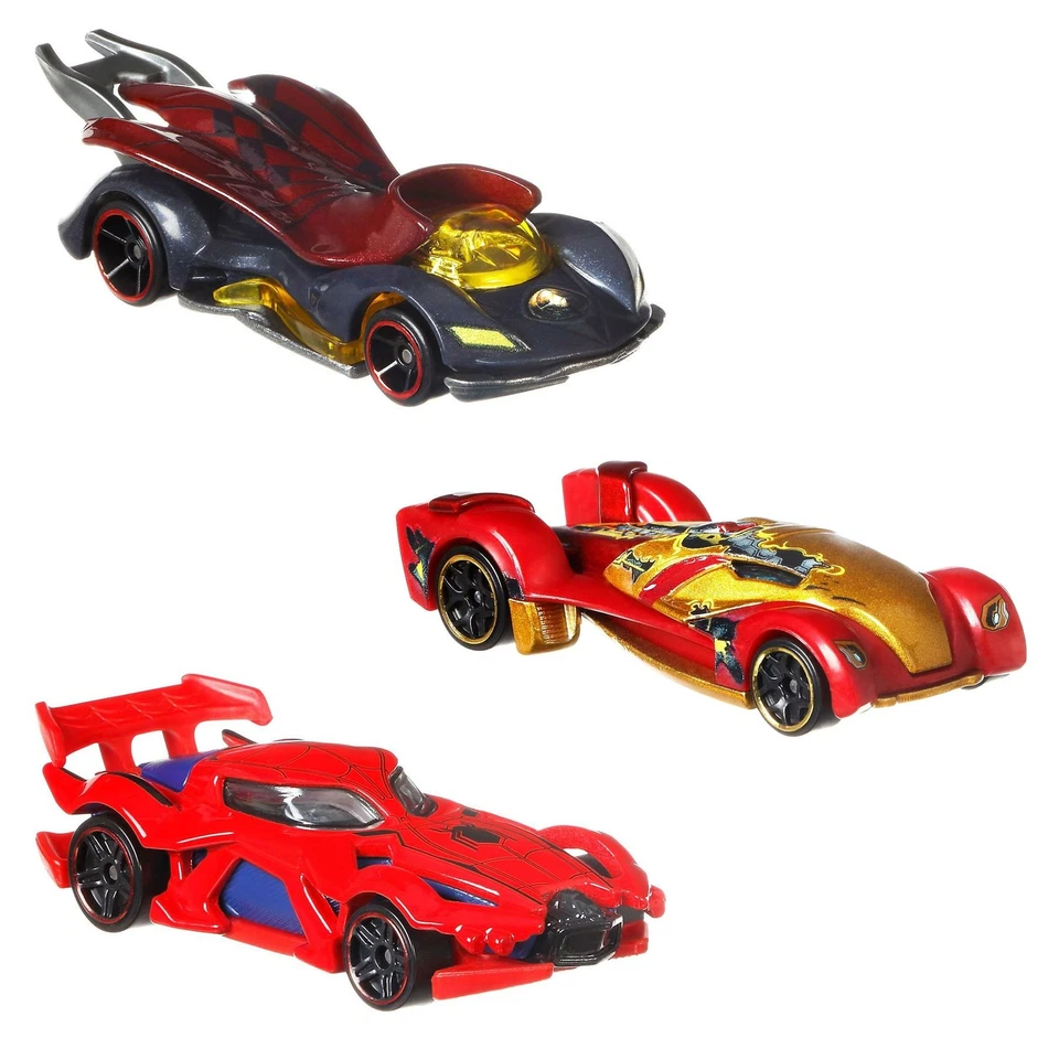 Hot Wheels Marvel Avengers Dr Strange, Iron Man & Spider-Man 1:64 Die-cast Cars - Image 2 of 4