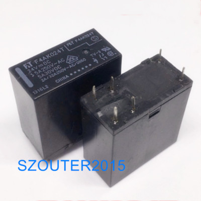 2PCS F4AK024T 24VDC RELAY FTR-F4AK024T 24V 5A 6PIN NEW