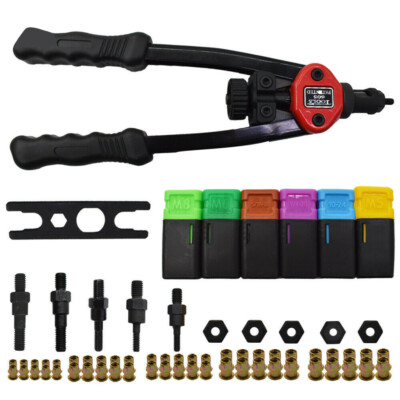 Rivet Gun Kit Rivnut Thread Setting Tool Nut Setter NutSert Metric SAE Riveting Rivet Gun Kit Rivnut Thread Setting Tool Nut Setter NutSert Metric SAE Riveting