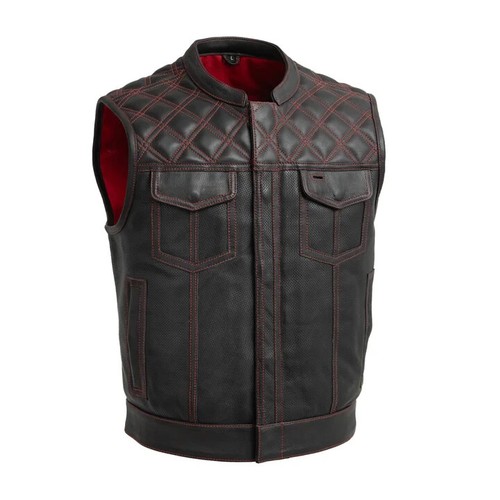 Men's Cowhide Leather Vest Bold Tough & Built to Last - Picture 16 of 19