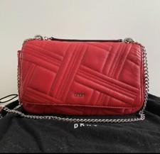 DKNY  red butter soft leather crossbody or shoulder bag 