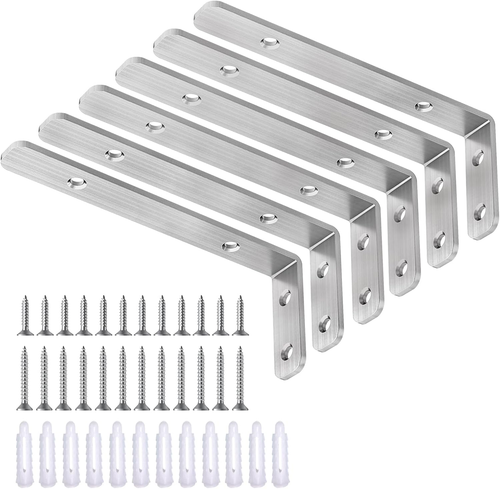 LSK L Bracket, Heavy Duty Stainless Steel Corner Bracket, 5"×2"(125×50Mm) Shelf - Picture 10 of 12