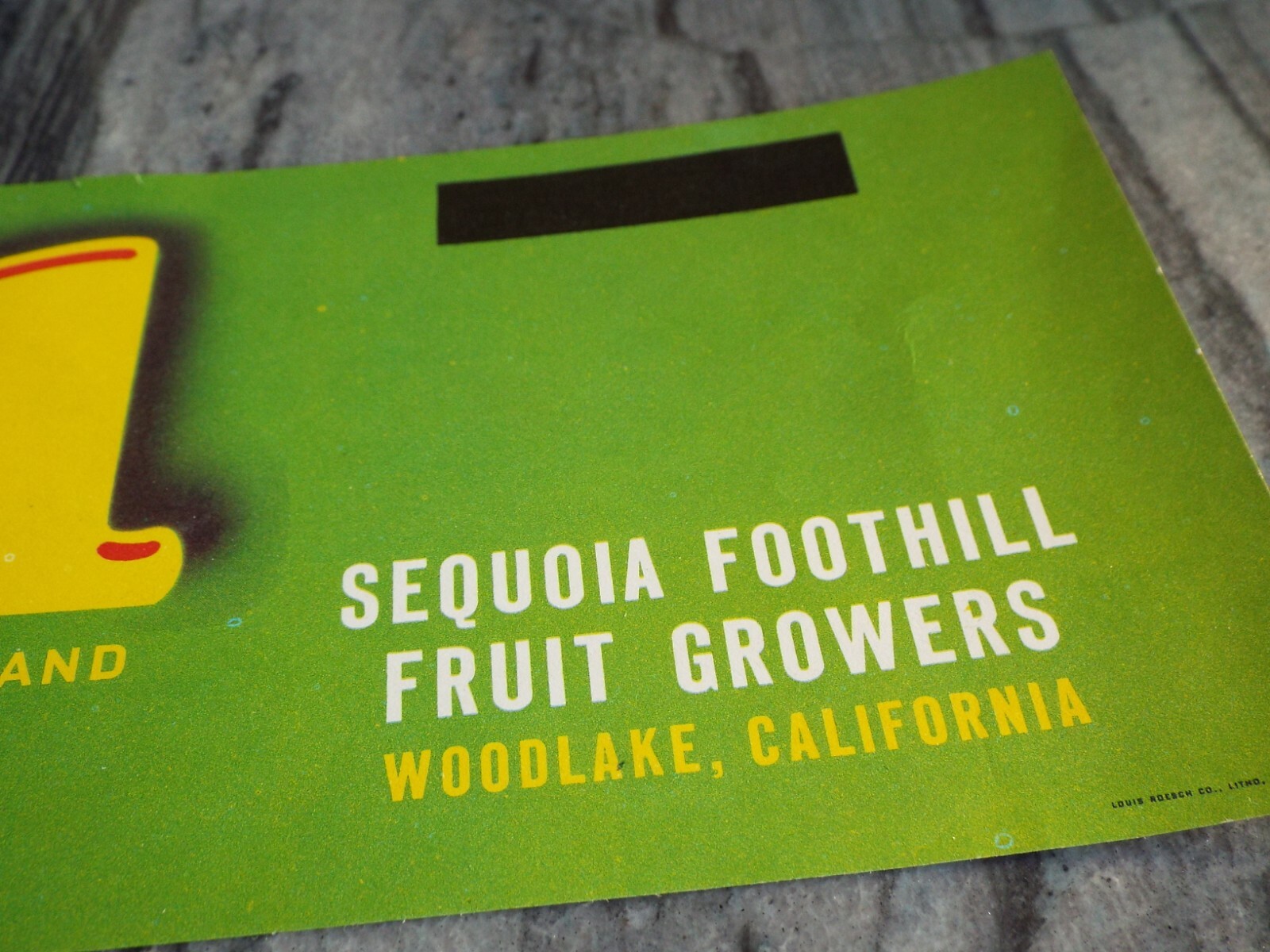 Vintage 711 Fruit Crate Label Dice Craps Sequoia Foothill Growers Woodlake CA eBay