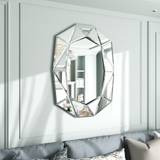 Vanity Wall Mounted Mirror Beveled Edge Bathroom Living Room Bedromm Dec Mirror