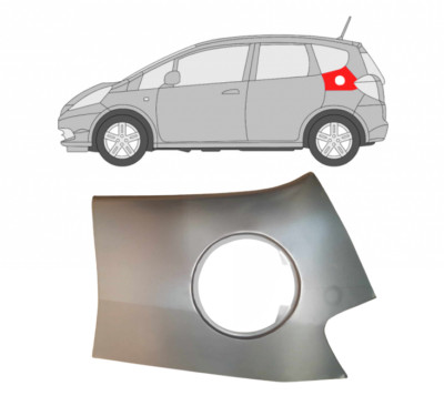 Hinten Kotflügel Reparaturblech Radlauf Für Honda Jazz 2008- 2015/ Links