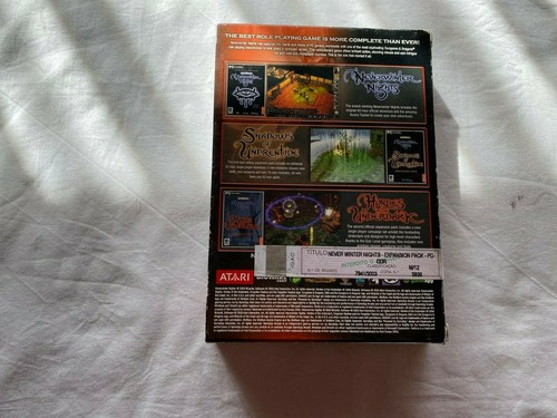 Neverwinter Nights Deluxe + Shadows Of Undrentide + Hordes Of The Underdark CIB - Picture 2 of 6