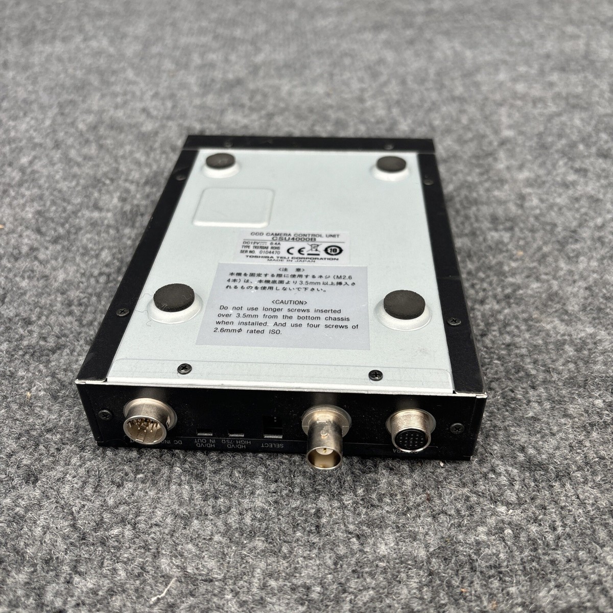 Toshiba Teli CSU4000B TK5704A1 Control Unit CCD Camera Control