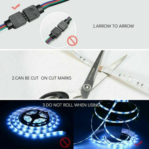 12V 24V 5050 5M 60LEDs/m Strip Light Waterproof RGB CCT RGBW RGBWW String Lights - Picture 5 of 26