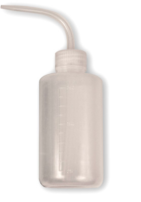 3 Units of 250ml Curved Mouth Soap Wash Squirt Squeeze Bottle for Lab White9560&