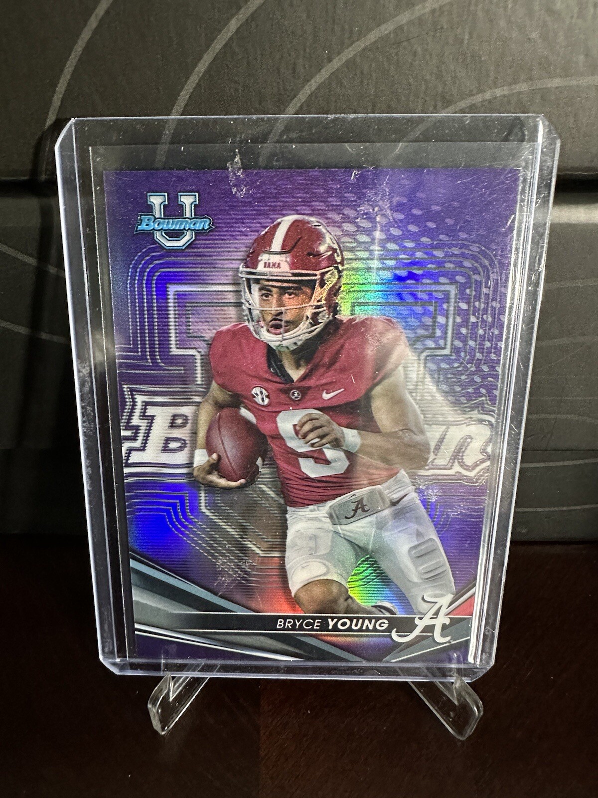 2022 Bryce Young Bowman University's Best Purple Refractor #100 204/250