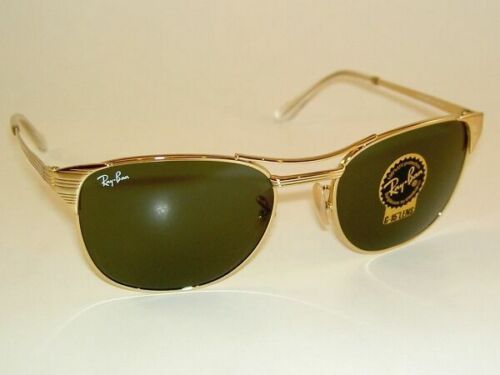 VINTAGE B&L RAY-BAN USA W2814 NYAS BROWN/GOLD G15 SIDE-CUPS VINTAGE B&L RAY-BAN USA W2814 NYAS BROWN/GOLD G15 SIDE-CUPS