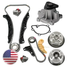 Timing Chain Kit Water Pump Camshaft Phaser For Hyundai KIA Sonata G4KC EX 2.4L
