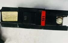 FPE FEDERAL PACIFIC Breaker 15A Type 1Pole 15 THIN PLUG PFE NA15