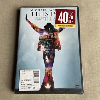 Michael Jackson's This Is It (DVD 2009 NEW) Pop Concert Documentary Dance Music+