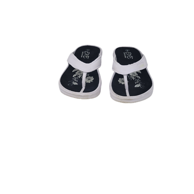 Eve Womens size 5 Sandals Rubber Flip Flops Toe Thong White