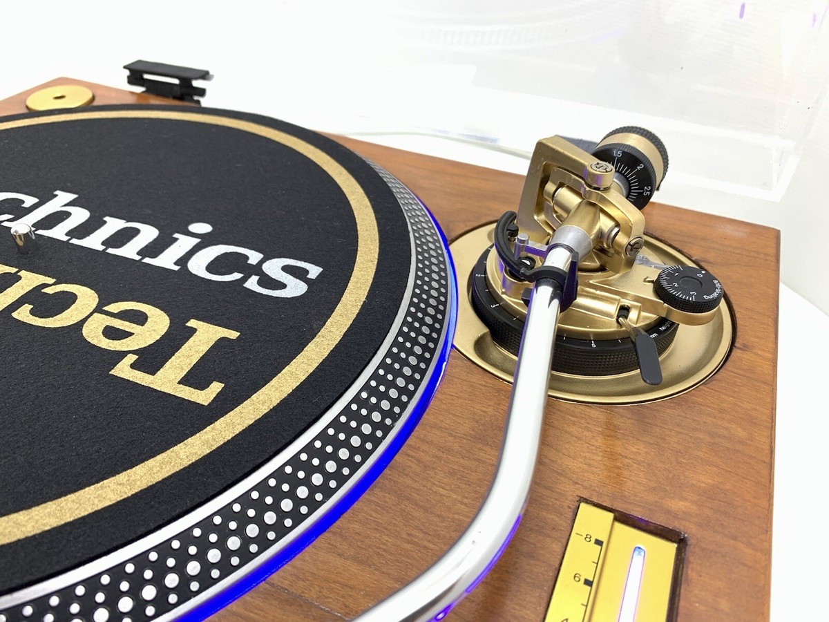 TECHNICS SL 1200 MK2 WOOD and GOLD Direct Drive Turntable