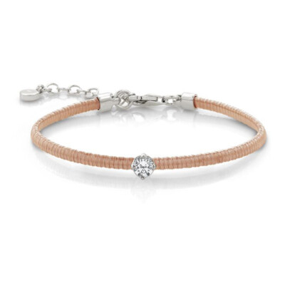 Bracciale Tennis Donna AMEN BTBN16 Argento 925% Pietre Nere Misura M