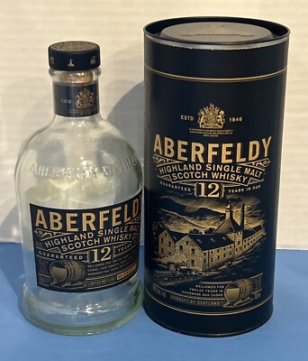 Aberfeldy 15 Highland Single Malt Scotch Whisky Limited Edition Bottle Canister