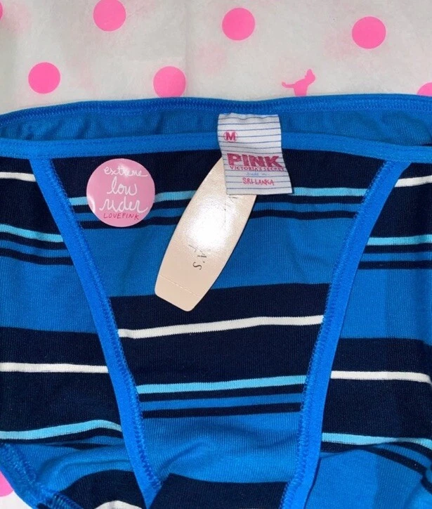NWT VICTORIA'S SECRET PINK VINTAGE RARE STRING BIKINI PANTIES Pink Y2K panty - Imagem 3 de 4